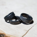 Load image into Gallery viewer, Black Diamond - Men’s Ring 8mm - Custom Laser Engraving - ARES - Elysium Black Diamond
