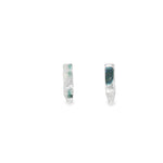 Load image into Gallery viewer, 14ct White Gold Modern Hoop Earrings