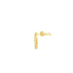 Load image into Gallery viewer, Brilliant Round Cut Diamond Yellow Gold Stud Earrings