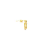 Load image into Gallery viewer, Brilliant Round Cut Diamond Yellow Gold Stud Earrings