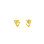 Load image into Gallery viewer, Yellow Gold Harp Stud Earrings