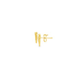 Load image into Gallery viewer, Yellow Gold Harp Stud Earrings