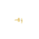 Load image into Gallery viewer, 14k Yellow Gold Double Heart Stud Earrings