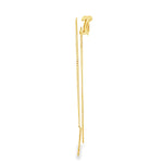 Load image into Gallery viewer, Elegant Yellow Gold Threader Earrings