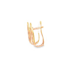 Load image into Gallery viewer, Rose Gold Drop Earrings with Round Brilliant Diamonds