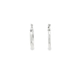 Load image into Gallery viewer, 14ct White Gold Hoop Earrings