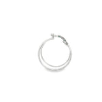 Load image into Gallery viewer, 14ct White Gold Hoop Earrings