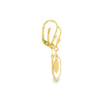 Load image into Gallery viewer, Yellow Gold Hexagon Dangle Earrings