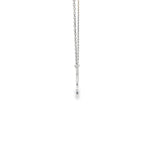 Load image into Gallery viewer, White Gold Lotus Pendant Necklace