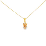 Load image into Gallery viewer, Elegant Yellow Gold Pinecone Charm Necklace