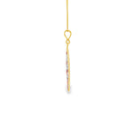 Load image into Gallery viewer, Floral Motif Yellow Gold Charm Necklace
