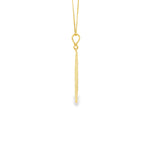 Load image into Gallery viewer, Floral Motif Yellow Gold Charm Necklace