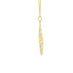 Load image into Gallery viewer, Floral Openwork Pendant Necklace in Yellow Gold