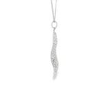 Load image into Gallery viewer, White Gold Geometric Pendant Chain Necklace