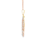 Load image into Gallery viewer, Rose & White Gold Openwork Charm Necklace