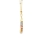 Load image into Gallery viewer, Elegant Tri-Tone Gold Beaded Chain Necklace