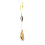 Load image into Gallery viewer, Yellow Gold Chain Necklace with Artistic Pendant