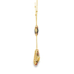 Load image into Gallery viewer, Yellow Gold Chain Necklace with Artistic Pendant
