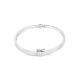 Load image into Gallery viewer, Elegant White Gold Bangle