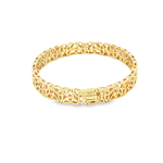 Load image into Gallery viewer, Yellow Gold Celtic Knot Bangle Bracelet