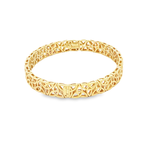 Load image into Gallery viewer, Yellow Gold Celtic Knot Bangle Bracelet