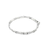Load image into Gallery viewer, Elegant White Gold Chain Link Bracelet