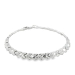 Load image into Gallery viewer, White Gold Woven Chain Bracelet