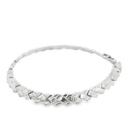 Load image into Gallery viewer, White Gold Woven Chain Bracelet