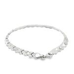 Load image into Gallery viewer, White Gold Woven Chain Bracelet