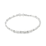 Load image into Gallery viewer, White Gold Chain Bracelet