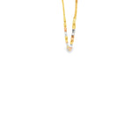 Load image into Gallery viewer, Tri-Color Gold Bead Link Necklace