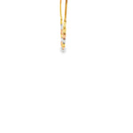 Load image into Gallery viewer, Tri-Color Gold Bead Link Necklace