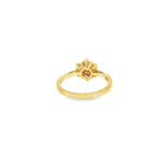 Load image into Gallery viewer, Yellow Gold Flower Cluster Diamond Ring