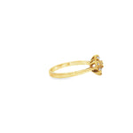 Load image into Gallery viewer, Yellow Gold Flower Cluster Diamond Ring