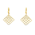 Load image into Gallery viewer, Yellow Gold Dangle Earrings With White Gold