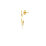 Load image into Gallery viewer, Yellow Gold Coin Charm Dangle Earrings