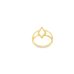 Load image into Gallery viewer, Two Tone Gold Open Geometric Band Ring
