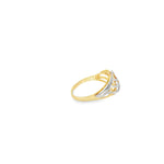 Load image into Gallery viewer, 14ct Two-Tone Openwork Sculptural Ring in Yellow and White Gold