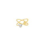 Load image into Gallery viewer, Yellow Gold Multistone Ring with Heart Shape