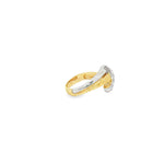 Load image into Gallery viewer, Two Tone Gold Multistone Ring with Round Cut CZ