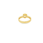 Load image into Gallery viewer, Yellow Gold Solitaire Ring with Round Cut CZ