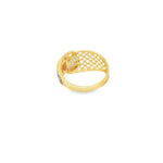 Load image into Gallery viewer, Yellow Gold Multistone Ring with Brilliant Cut CZ