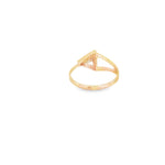 Load image into Gallery viewer, Rose Gold Multistone Ring with Trillion Cut CZ