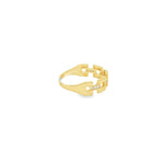Load image into Gallery viewer, Yellow Gold Multistone Ring with Round Brilliant CZ