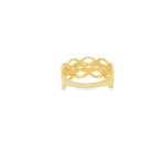 Load image into Gallery viewer, Elegant Yellow Gold Interwoven Band Ring