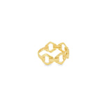 Load image into Gallery viewer, Modern Yellow Gold Link Band Ring