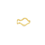 Load image into Gallery viewer, 14ct Sculptural Yellow Gold Wave Band Ring