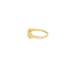 Load image into Gallery viewer, 14K Yellow Gold Leaf Design Band Ring