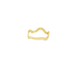 Load image into Gallery viewer, 14ct Modern Wavy Yellow Gold Band Ring