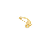 Load image into Gallery viewer, Yellow Gold Golf Club Brooch with Round Cut Diamond